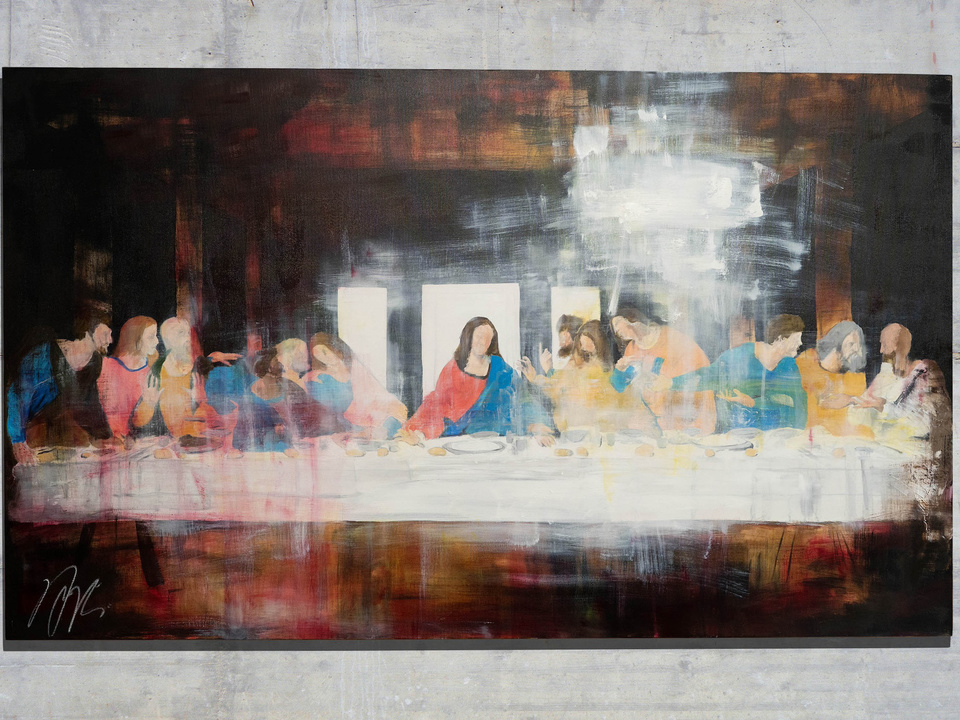 The last supper  contemporary painting / Artist TOMOYA NAKANO