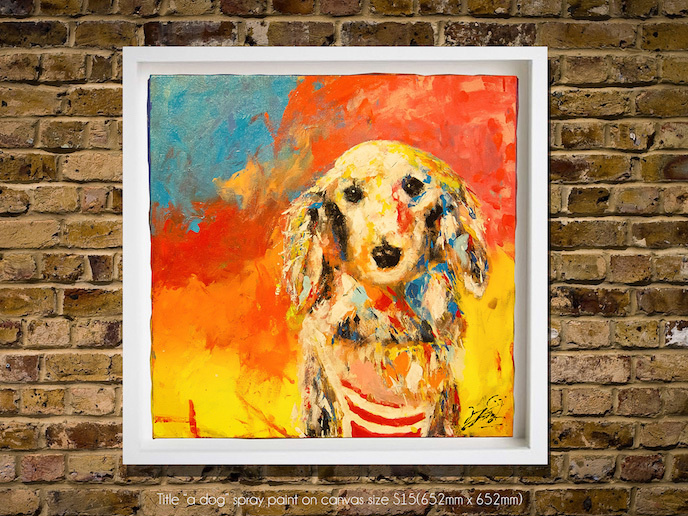 dog_contemporary painting art