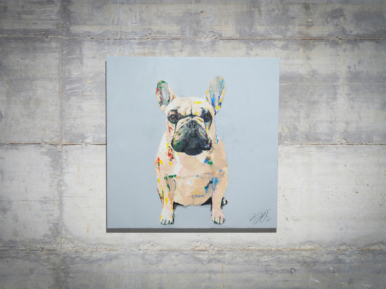 Frenchbulldog_contemporary painting art