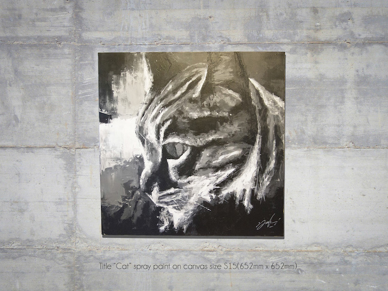 Cat_contemporary painting art
