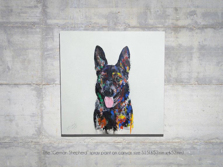Dog_contemporary painting art