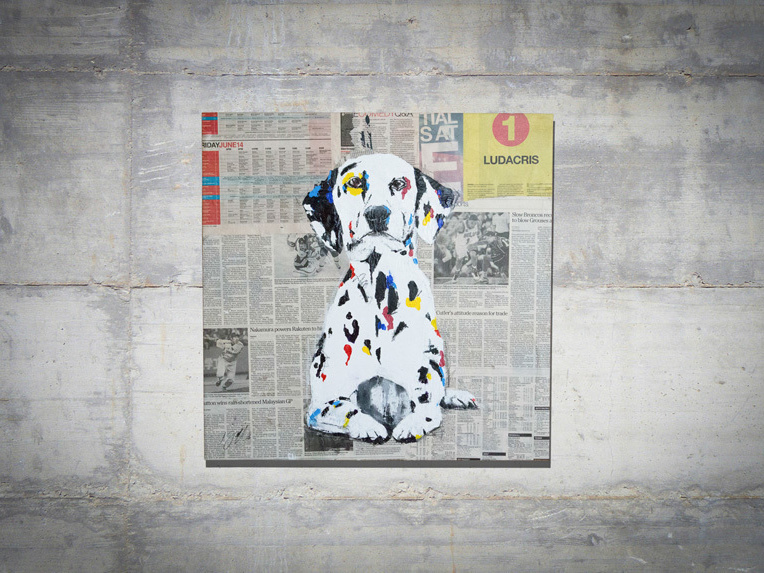 Dalmetian dog_contemporary painting art