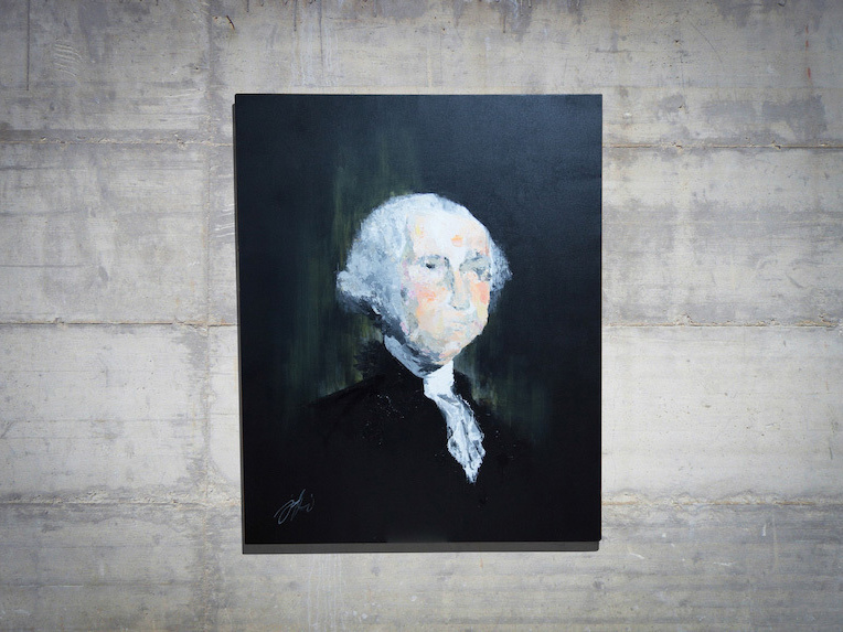 George Washington contemporary painting / Artist TOMOYA NAKANO