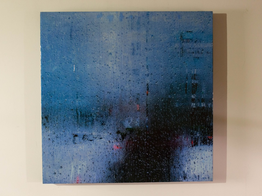 The Rain contemporary mixed media art