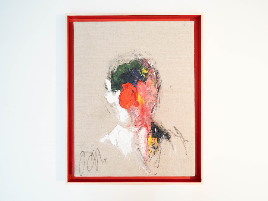 Red_abstract portrait 