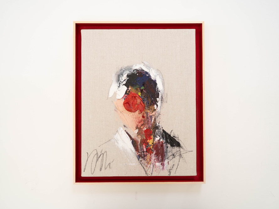 Red_abstract portrait 