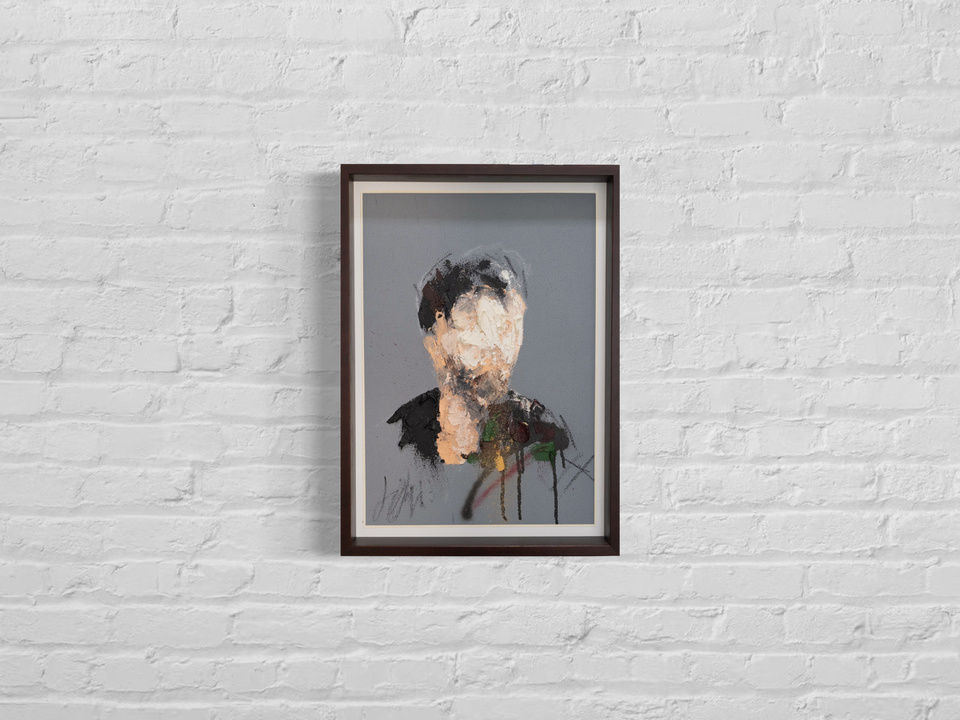 Man abstract portrait_figure contemporary art