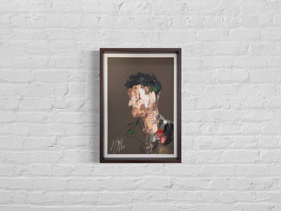 Man abstract portrait_figure contemporary art