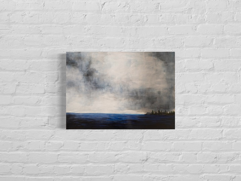 Ocean Sea scape composition contemporary painting