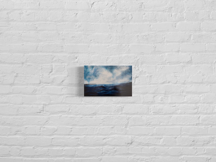 Ocean Sea scape composition contemporary painting