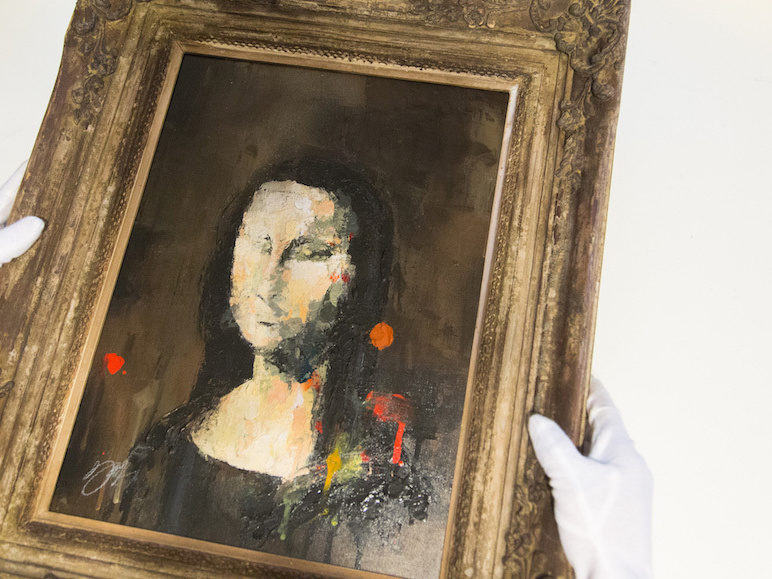 Mona Lisa  contemporary painting / Artist TOMOYA NAKANO